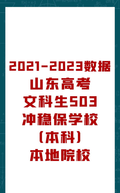 山东高考503分左右能上什么大学