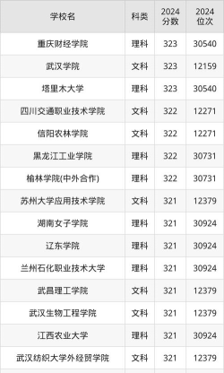 河南高考322分左右能上什么大学