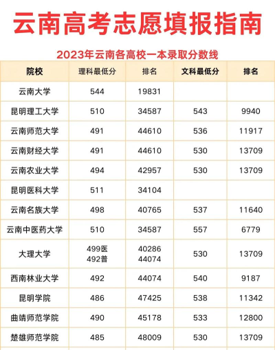 云南高考377分左右能上什么大学