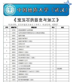 宝玉石加工与检测专业学什么课程