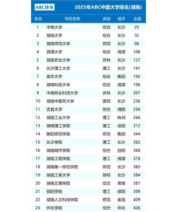 2025年湖南大学学科评估结果排名