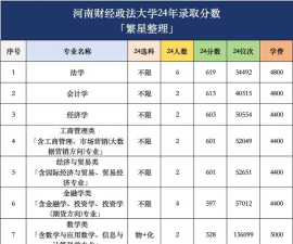高考多少分能上河南财经政法大学