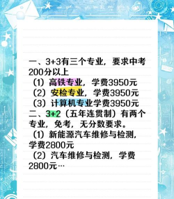 江油市高铁学校2024年收费标准