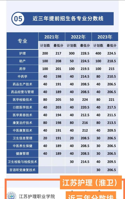 江苏护理职业学院2024年在安徽录取分数线、对应位次