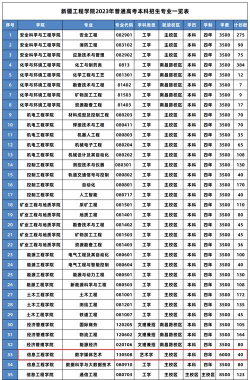 2024年新疆工程学院艺术类专业有哪些
