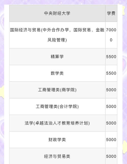 2024中央财经大学国际本科2+2学费一年多少钱 2024中央财经大学国际本科2+2学费一年多少钱