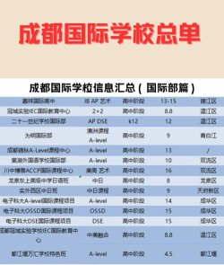 2024成都最好的国际高中是哪个