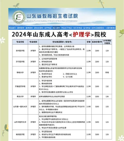 2024年山东排名前三的公办护理学校名单