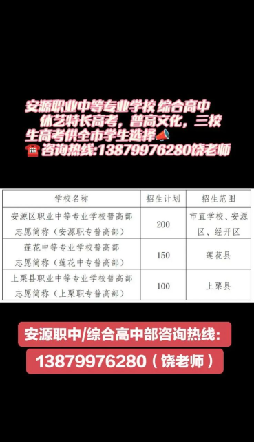 安源区职业中等专业学校2024年有哪些专业