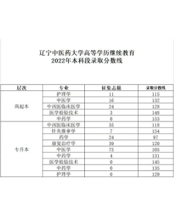 2024辽宁中医药大学在湖南录取分数线