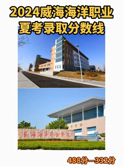 威海海洋职业学院2024各省录取分数线及最低位次是多少