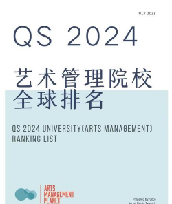 艺术管理专业2024年大学排名