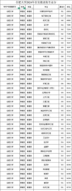 合肥大学有哪些热门专业