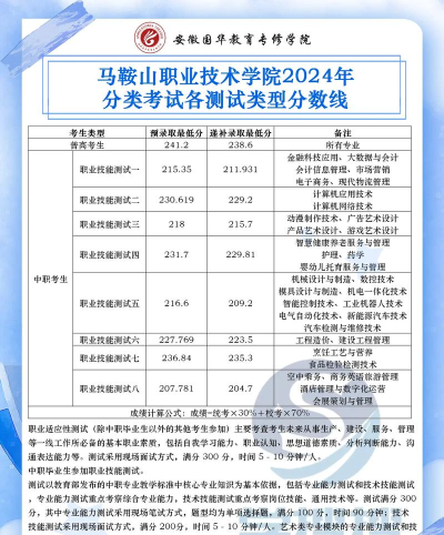 2024马鞍山职业技术学院在河北录取分数线