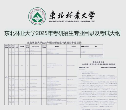 东北林业大学MBA报考条件及流程2025年