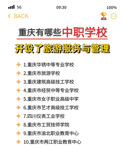 2025年重庆读旅游服务与管理专业的职教中心有哪些