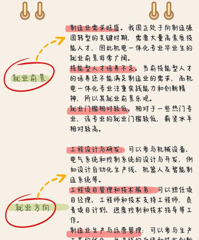机电技术教育专业就业方向与前景