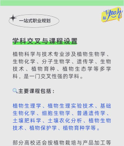 2024年最新植物科学与技术专业就业方向有哪些