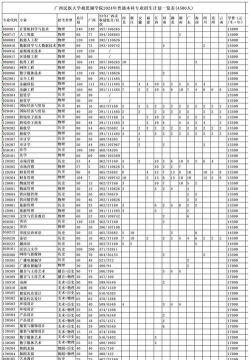 广西民族大学相思湖学院开设哪些专业