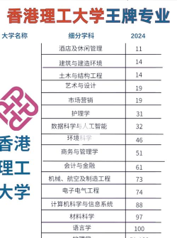 2024香港理工博士专业排名