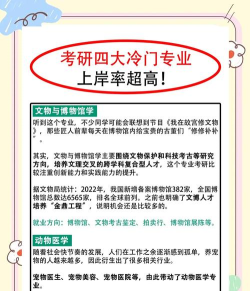 2024今年考研冷门专业排名
