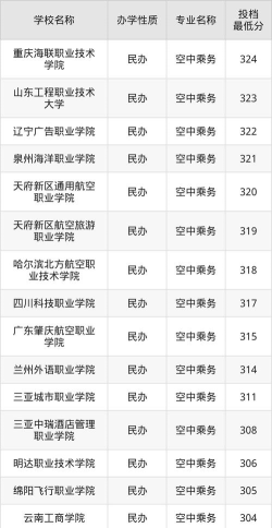 2024年学空乘能选什么专业好