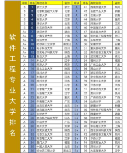 2025年山东软件工程专业排名