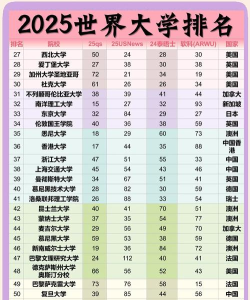 2025年全球管理专业大学排名