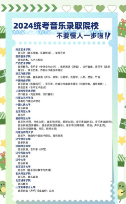 2024年统考音乐专业排名