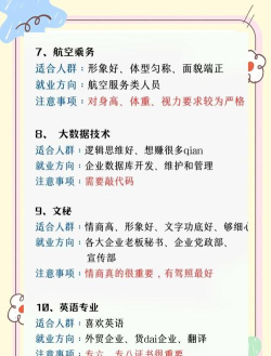 2024年如何选择女生专业