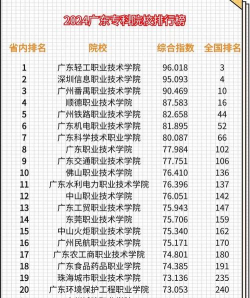 2024年广东专科汉语专业排名