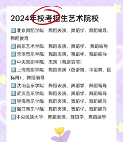 2024年高考舞蹈专业排名大学