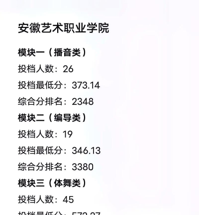 2024年安徽专业舞蹈艺校排名