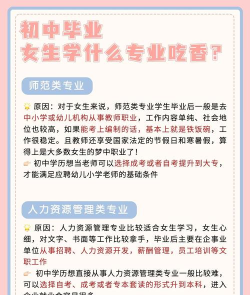 2024年初中毕业学算什么专业