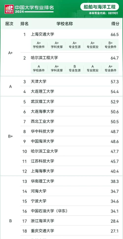21年专业院校排名多少