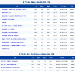 2024年电子科技大学在广东录取分数线