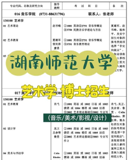 湖南师范大学美术类一流本科专业建设点名单