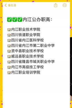2024年内江公办职业中学有哪些