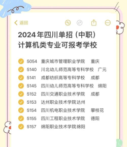 2024年成都计算机学校有哪些