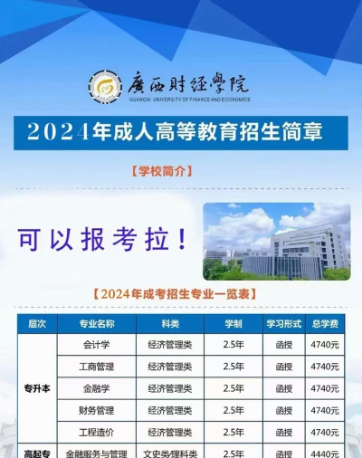 2024年广西公办会计学校有哪些