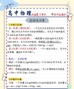 学好高中物理的方法和技巧有哪些