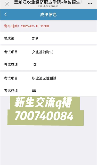 2024年黑龙江农业经济职业学院在黑龙江录取分数线