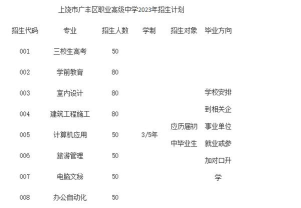 广丰职业高级中学2024年分数线 广丰职业高级中学2024年分数线
