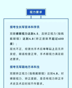 2025军校哪些专业允许近视 2025军校哪些专业允许近视