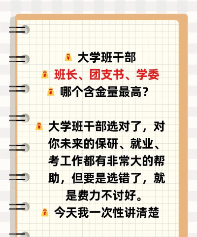 大学班长真的有必要当吗 大学班长真的有必要当吗