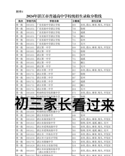 2024年湛江中考250分左右读什么学校好 2024年湛江中考250分左右读什么学校好