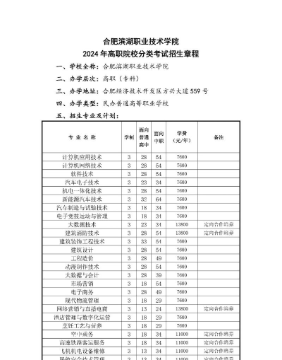 合肥滨湖职业技术学院单招怎么样 合肥滨湖职业技术学院单招怎么样