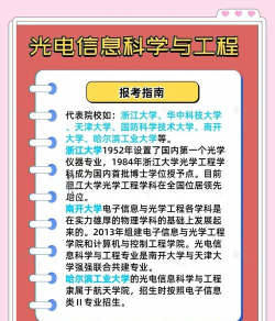 2024年光电信息科学与工程专业要学哪些课程 2024年光电信息科学与工程专业要学哪些课程