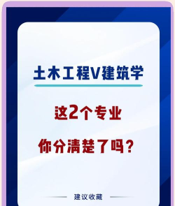 土木工程和建筑学的区别是什么 土木工程和建筑学的区别是什么