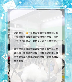 2024专业宠物美容学校排名 2024专业宠物美容学校排名